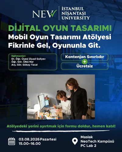 Mobil Oyun Tasarımı Atölyesi: Fikrinle Gel, Oyununla Git